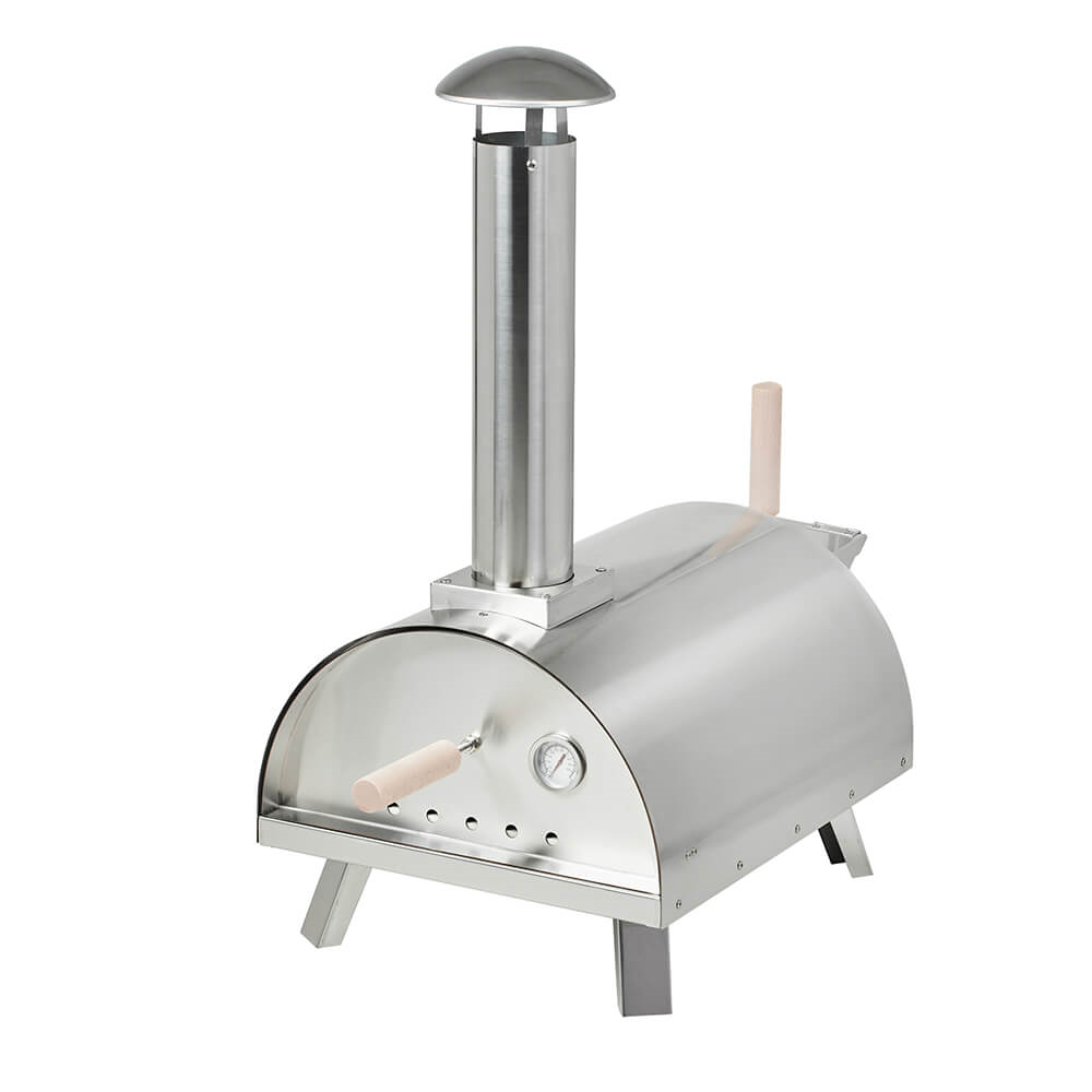 Portable Multi Fuel Pizza Oven - Stainless Steel - Stainless Steel Pizza Oven from Garden Buildings Direct